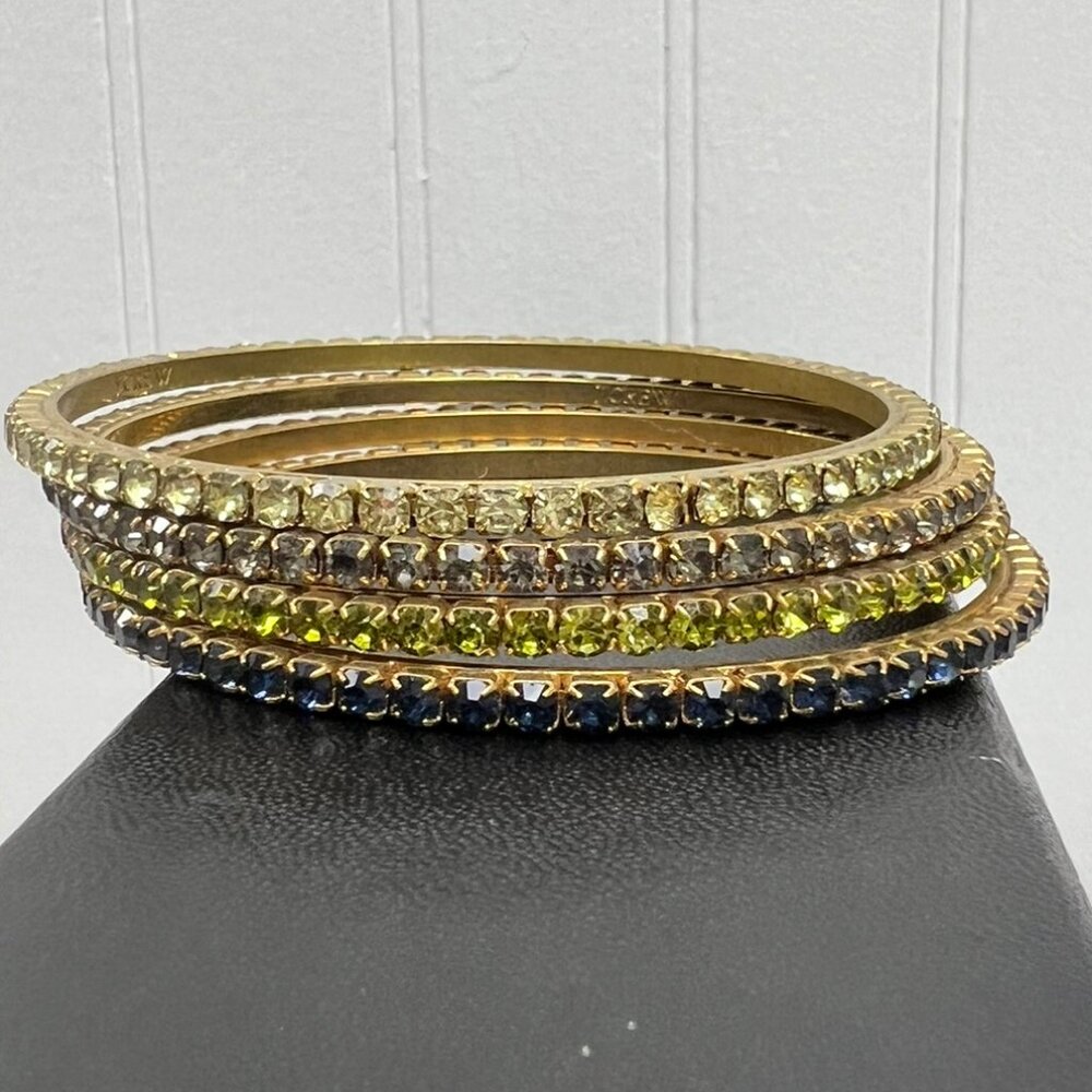 J Crew Crystal Pave Bangle Set of 4